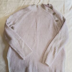 Gap grey and light purple tall sweater